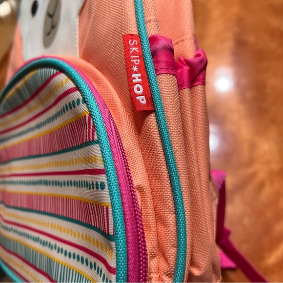 Skip Hop Zoo Llama Colorful Toddler child backpack tassel zipper pulls - Picture 8 of 14